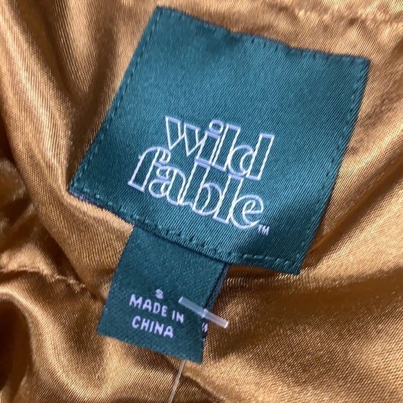 Teddy Bear Jacket Faux Fur Sherpa Bomber Jacket WILD FABLE Size Small NWT - Picture 7 of 15